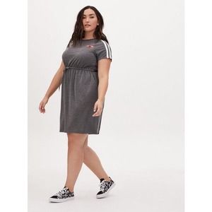 Torrid That’s All Folks Heather Grey Terry T-Shirt Mini Dress Size 3 Plus